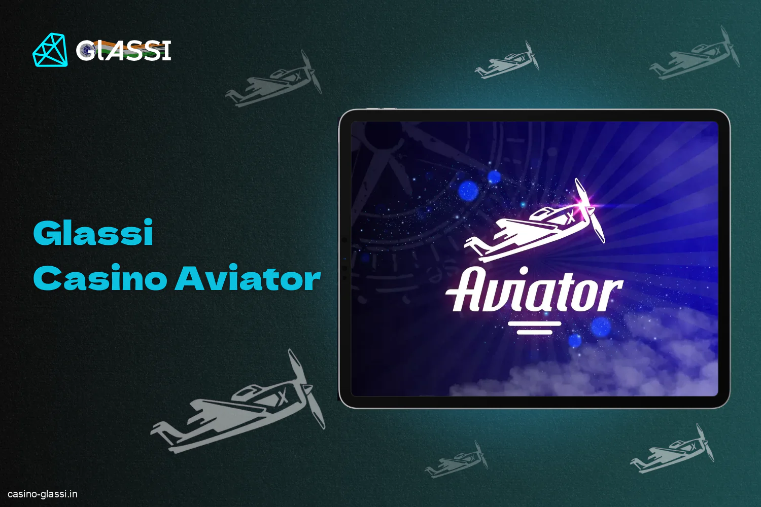 Aviator game is available at Glassi casino for Indian players